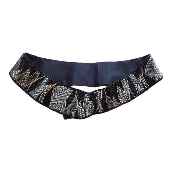 Vintage Beaded Evening Belt by JEROMES Roaring 20's Speak Easy Costume Size M/L - Picture 3 of 9